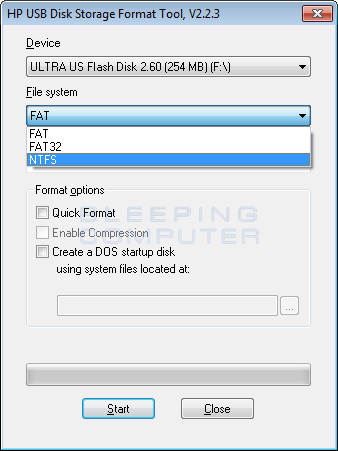 Dell usb format tool